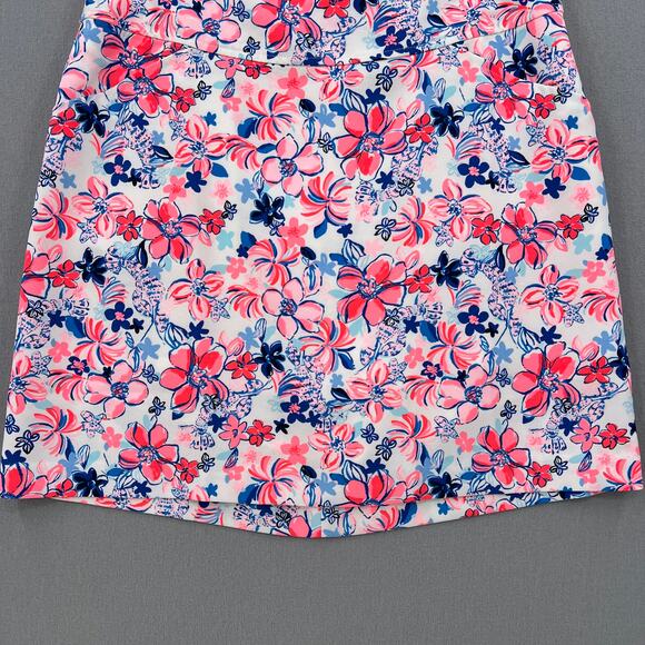LILLY PULITZER Jonas High Waist Skort Womens 8 Resort White Party Like a Lobstar - Picture 9 of 16